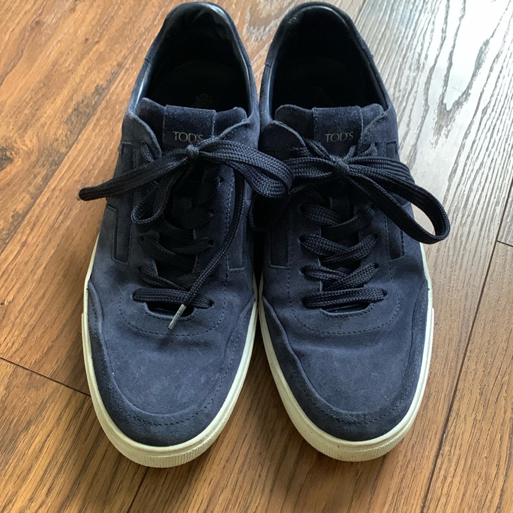 TOD’S Blue Suede Sneakers
